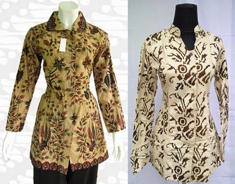 model baju batik kerja guru