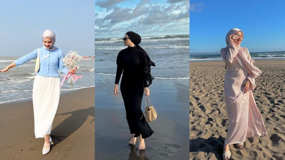 outfit ke pantai hijabers